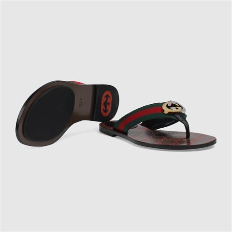 gucci webby sandal red|GG thong Web sandal in green and red Web .